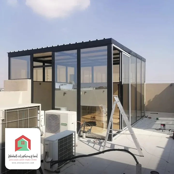 تركيب مجالس زجاجية مسقط