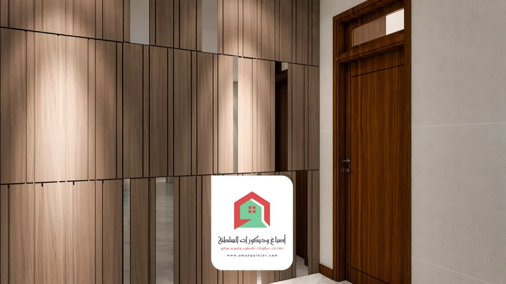 تركيب مرايا مع شيبورد للجدران