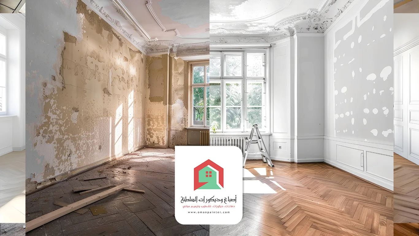 ترميم وصيانة الدهانات والديكورات