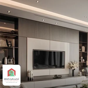 تصاميم جدار شاشة التلفزيون