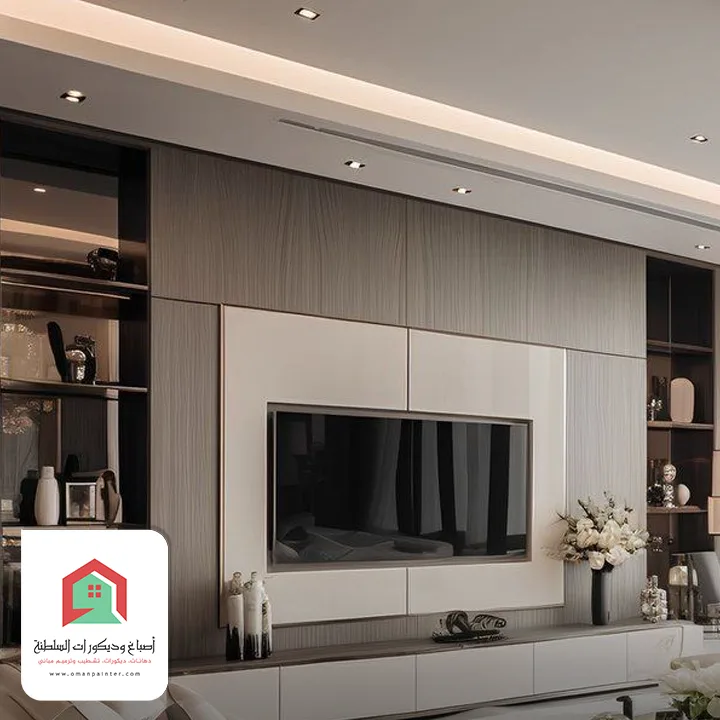 تصاميم جدار شاشة التلفزيون