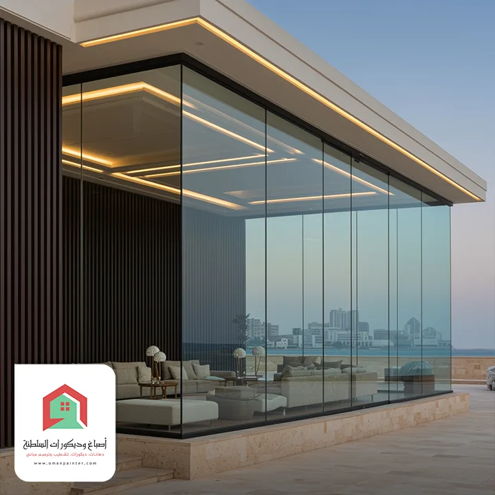 تصميم وتركيب مجالس زجاجية في مسقط