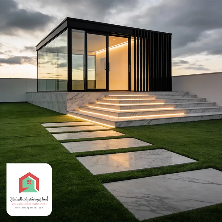 جلسات زجاج من أعمالنا في مسقط