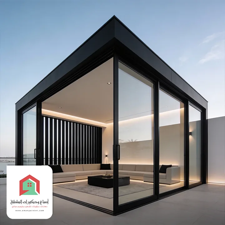 غرف زجاجية جاهزة