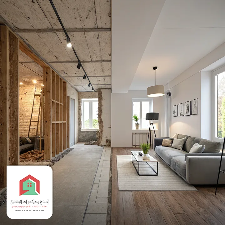 قبل وبعد الترميم مسقط