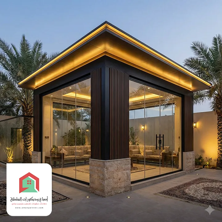 كم تكلفة مجلس خارجي زجاج