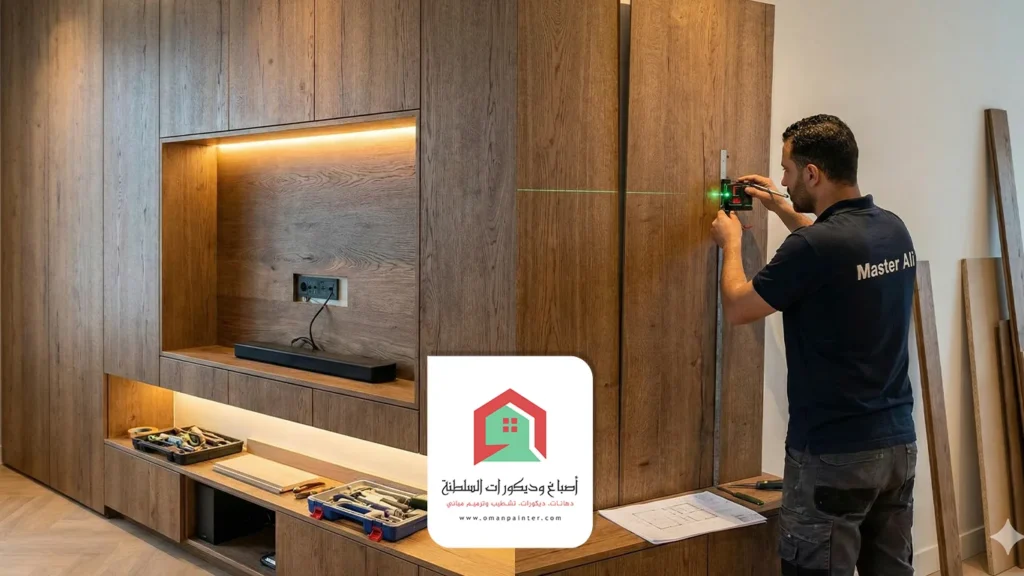 معلم ديكورات شيبورد تلفزيون مسقط